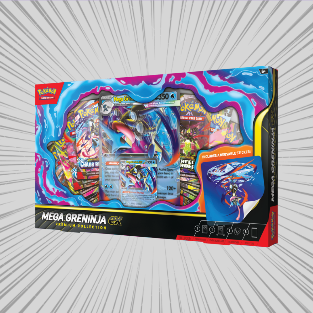 Pokemon TCG: Mega Greninja ex Premium Collection (8 Saszetek + Karty Promo)