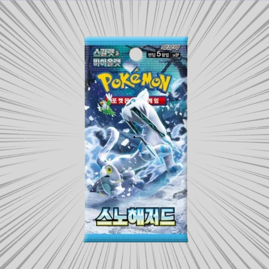Pokemon TCG: Snow Hazard - Oryginalny Koreański Booster (1 Saszetka - 5 Kart)